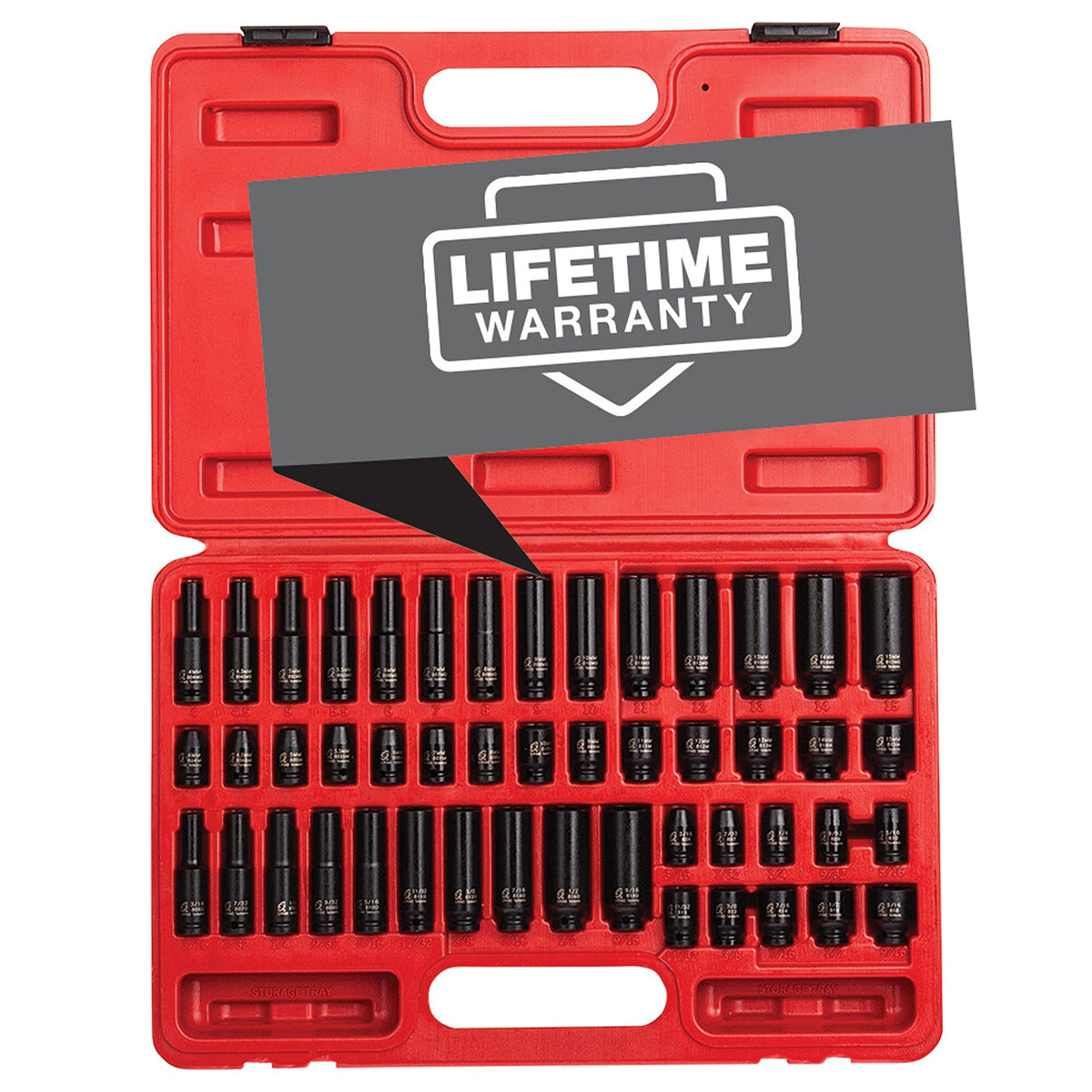 Sunex Tools 1848 master impact socket set in heavy-duty case for portable jobs