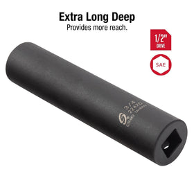 Sunex Tools 224XD CR-MO steel socket withstands high torque