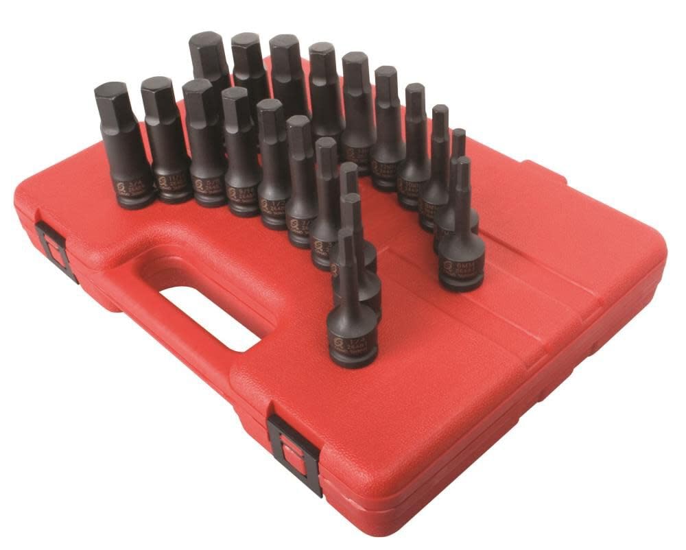 Sunex Tools 2637 master impact hex driver set case keeps sockets organized on job sites