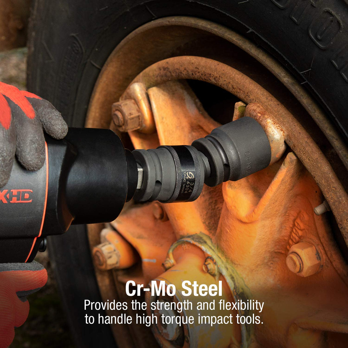 Sunex Tools 4304 ball detent keeps sockets securely in place.