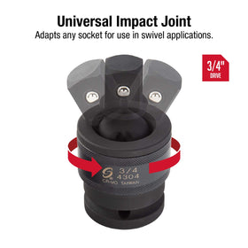 Sunex Tools 4304 CR-MO steel construction supports high torque.