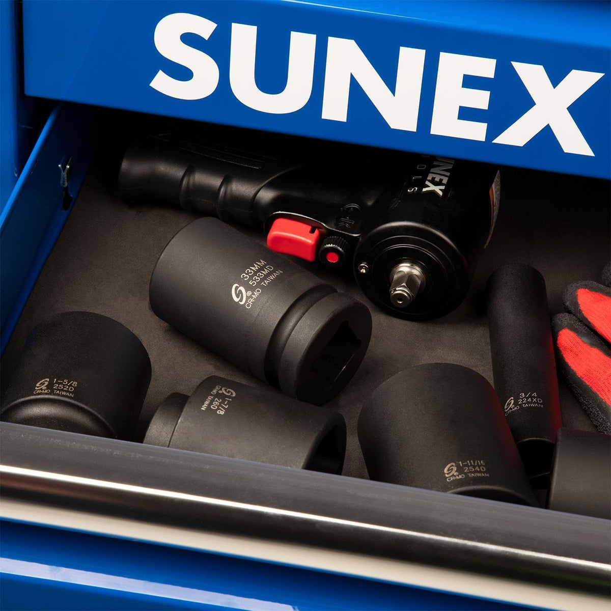 Sunex Tools 533MD dual markings enable easy size identification.