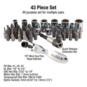 Sunex Tools 9732 spline sockets CR-V for durable SAE/Metric options