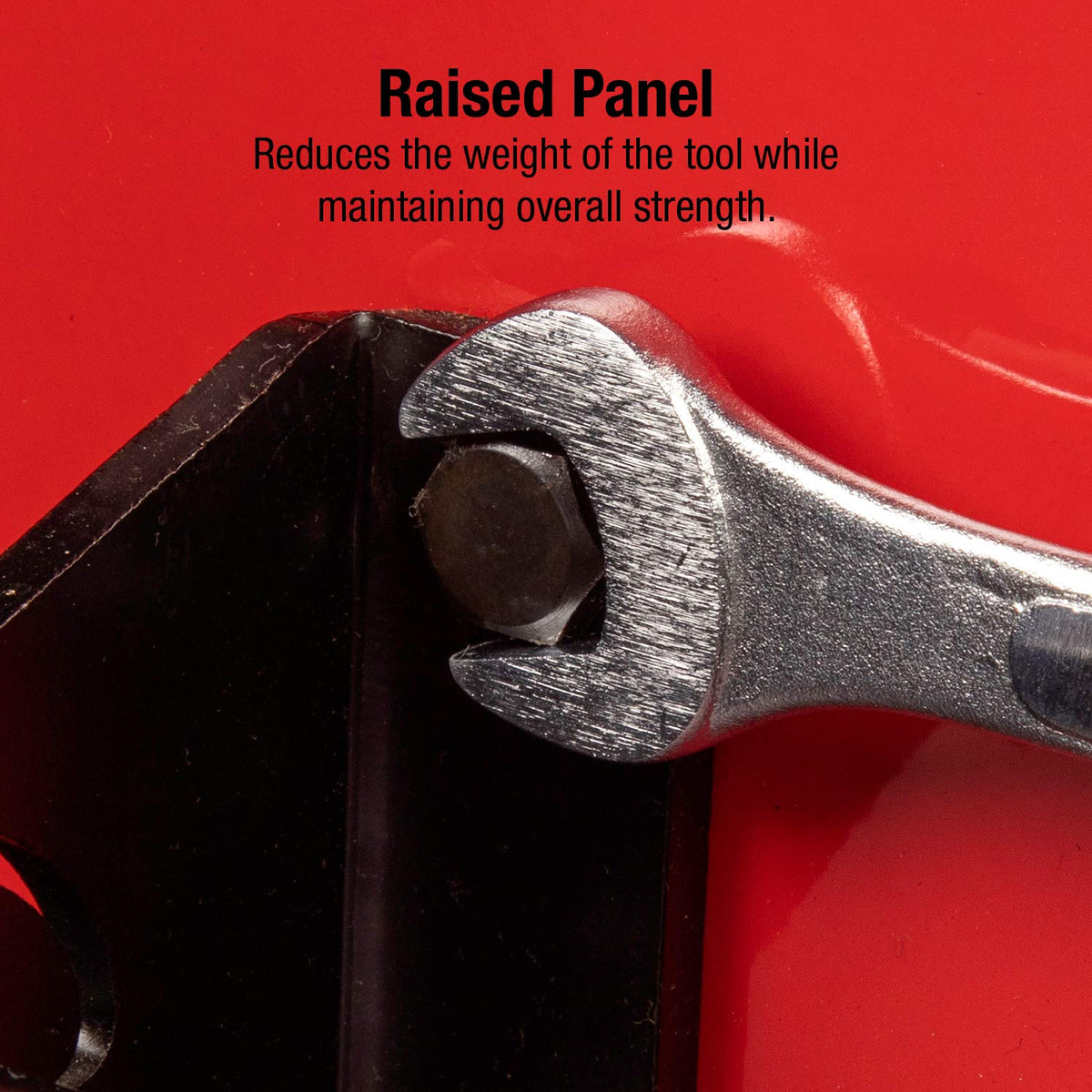 Radius corners design helps prevent fastener rounding on Sunex tools.