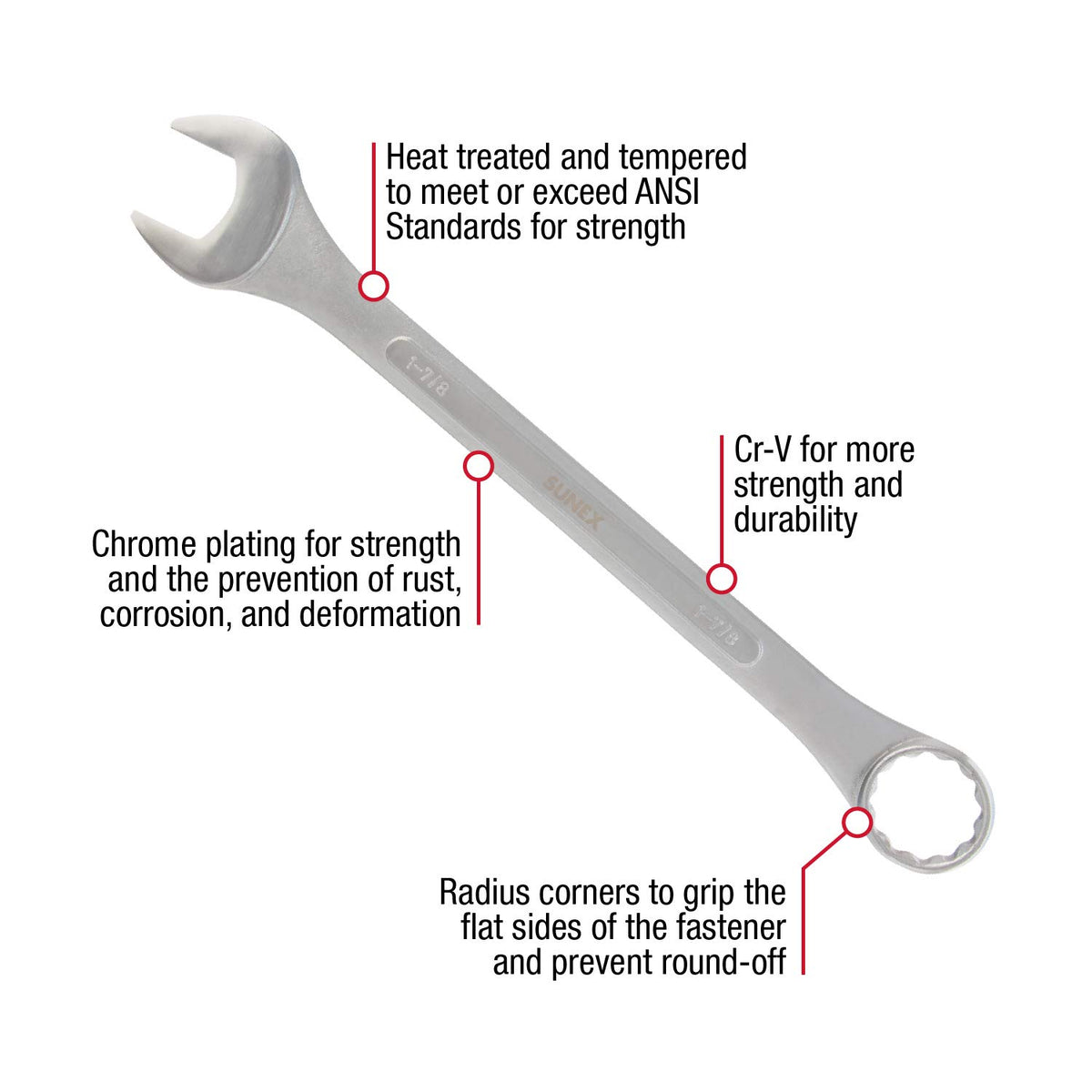 Roll-case included to keep Sunex wrenches organized and portable.