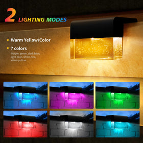 SUNFACE fence lights with IP44 protection illuminate while withstanding weather.
