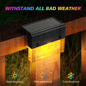 SUNFACE stair lights brighten outdoor steps for better nighttime visibility.