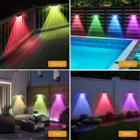 SunFlickt solar lights provide wide coverage for stairs and walls