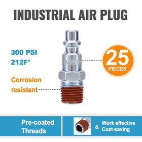 SUNGATOR 1-4 inch male NPT plugs ensuring secure, leak-free joints