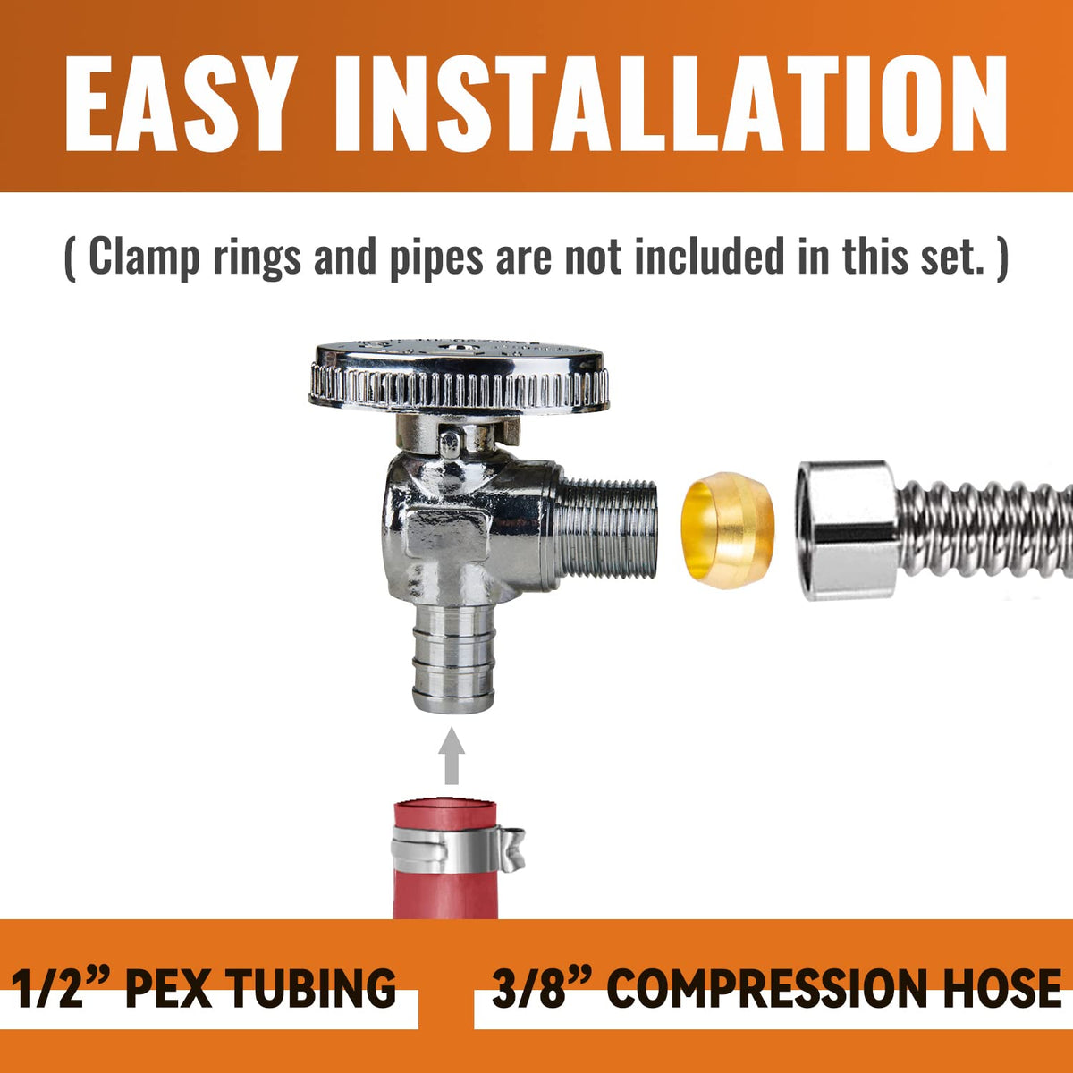 SUNGATOR installation close-up on compression fitting for secure seal