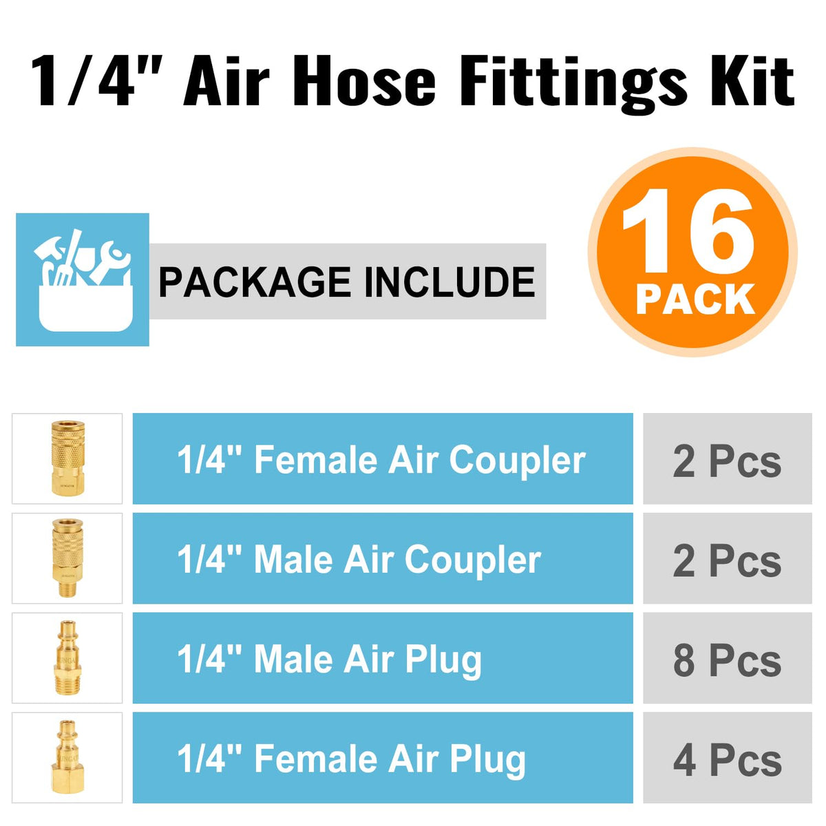 SUNGATOR brass air fittings close-up highlights durability for heavy use.
