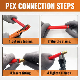 SUNGATOR straight stop valve compression-compatible with copper or PEX piping.