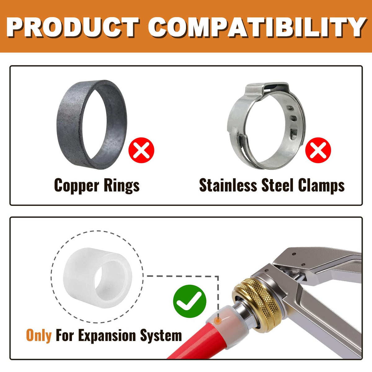 SUNGATOR Pex A Washer Box outlet demonstrates 3/4 in MHT compatibility for hoses.