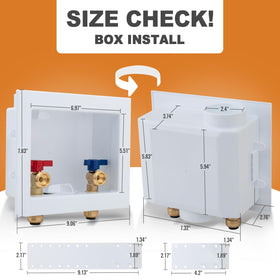 SUNGATOR push-fit outlet box side view demonstrates recessed design saving space