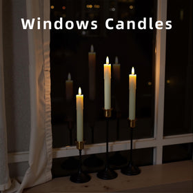 SUNGEGE ivory candles add festive charm to Christmas decor.