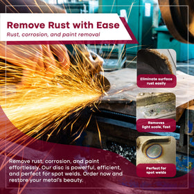 Sungold Abrasives 74903 back side maroon disc ready for finishing