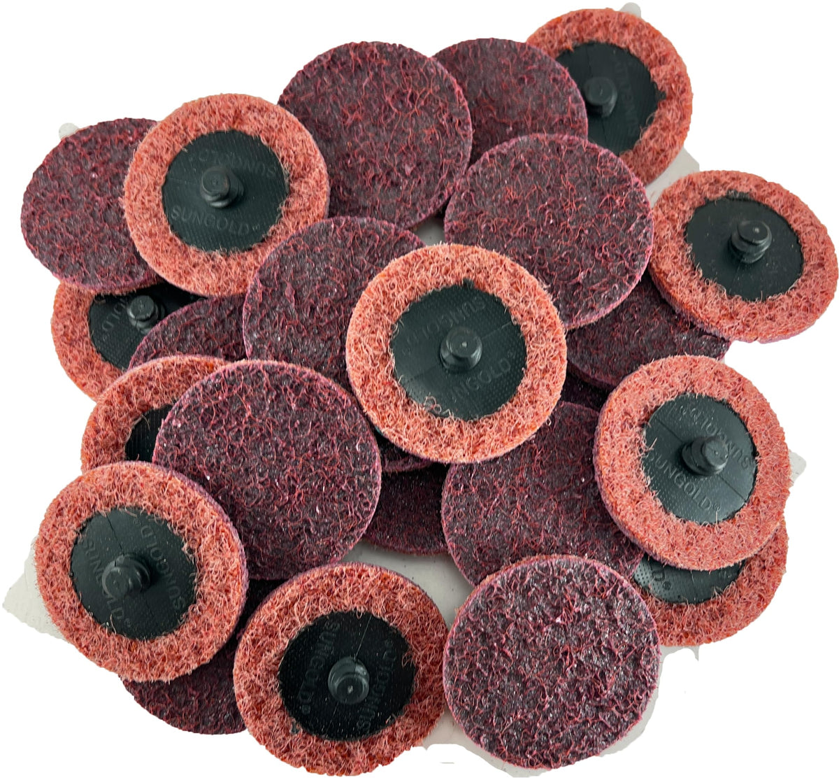 Sungold Abrasives 74903 medium non-woven disc in maroon for metal cleaning and rust removal