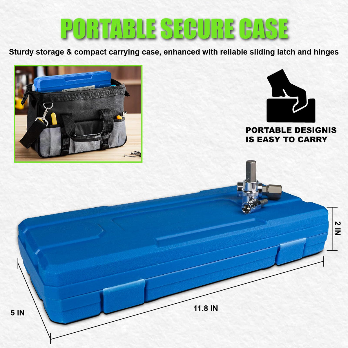 Beveled ends on precision bits prevent damage during insertion