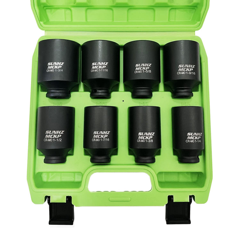 SUNHZ MCKP deep-6point socket in case for organized heavy-duty repairs