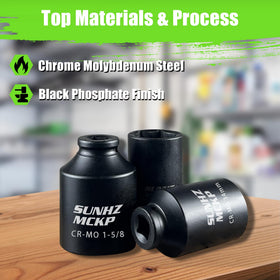SUNHZ MCKP 1-1-2 inch deep socket with extra depth for stubborn fasteners