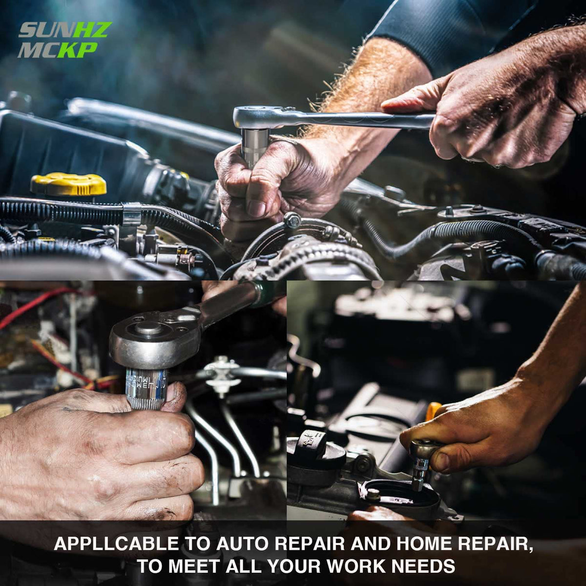 Rugged socket set designed for heavy use and reliability