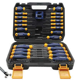 SUNHZMCKP magnetic screwdriver set in sturdy case for organized storage and quick access