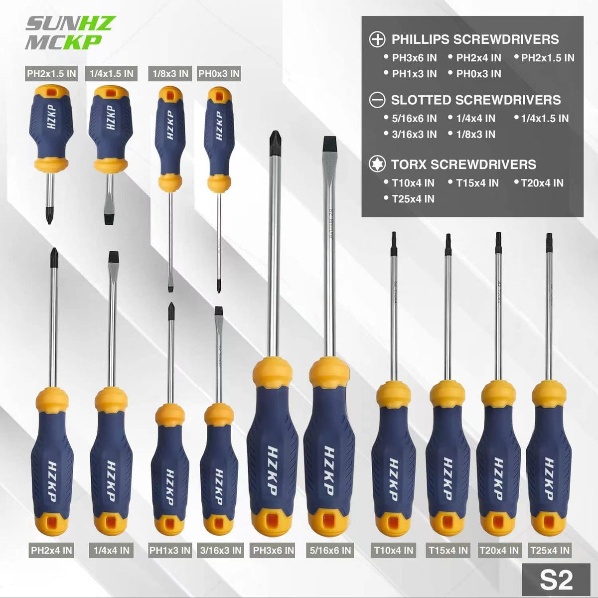 SUNHZMCKP precision screwdrivers suited for small fasteners and electronics