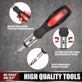 SunHZ MCKP precision screwdrivers closeup with ergonomic handles