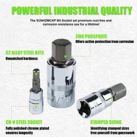 S2 alloy steel hex bits deliver hardness and long-lasting performance