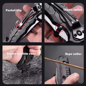Suning knife handle close-up showing ergonomic grip for precise control