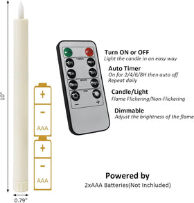 Sunjas remote control allows easy brightness and mode adjustments for LED candles