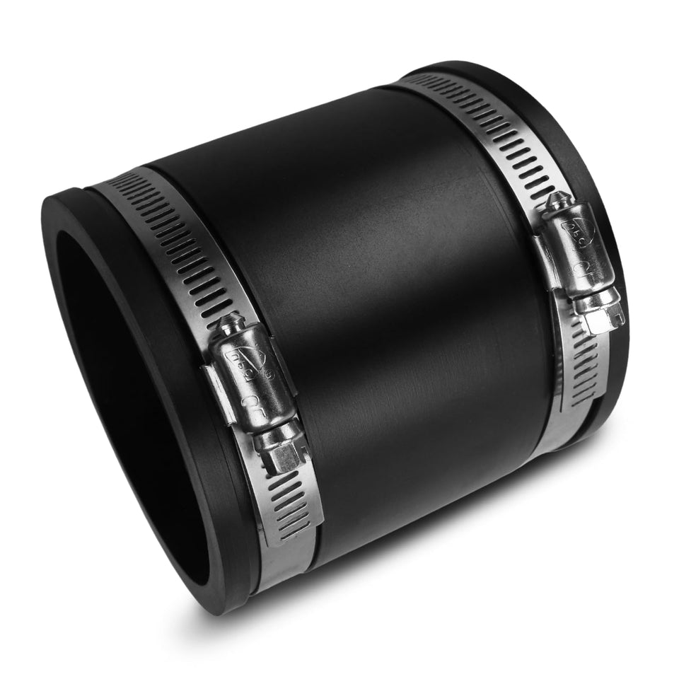 SUNJIKA flex cuff 3in PVC coupling showing robust elastic seal for dust control