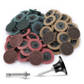 SUNJOYCO quick-change 2inch disc in action for fast metal surface prep