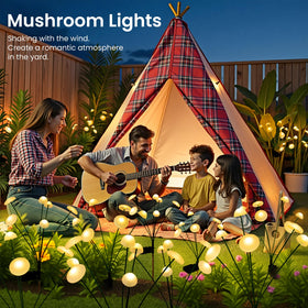 Sunket 2-pack garden lights provide versatile decoration for lawn, path and border.