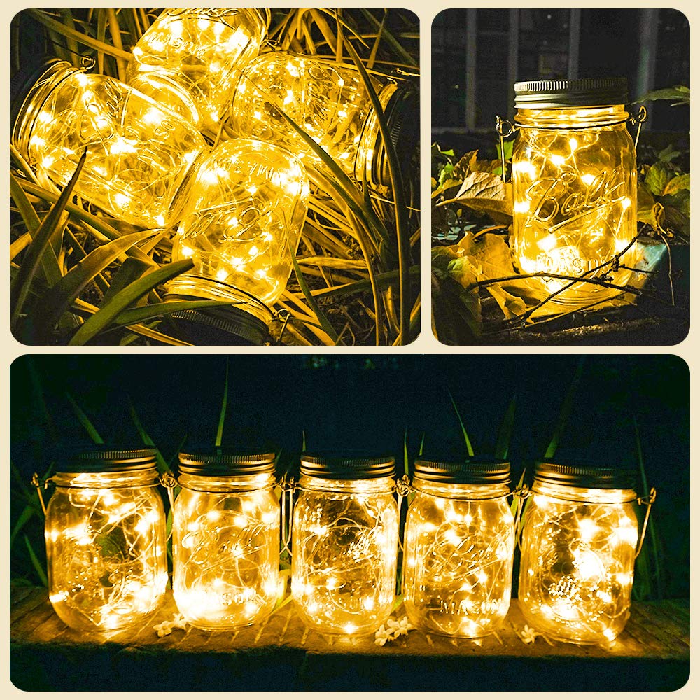 SunKite lid lights with hangers for easy outdoor or indoor setup.