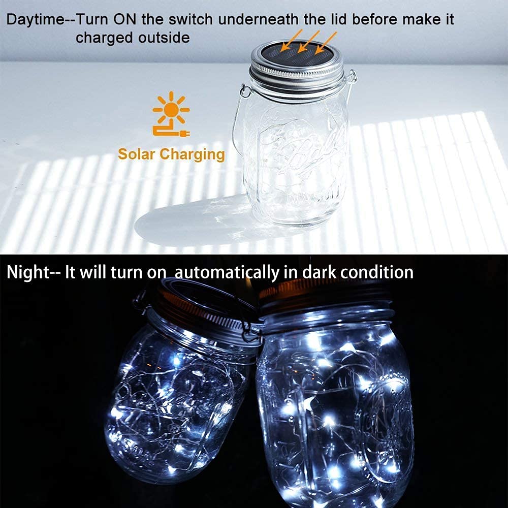 SunKite Pack of eight lid lights offers great decorative value.