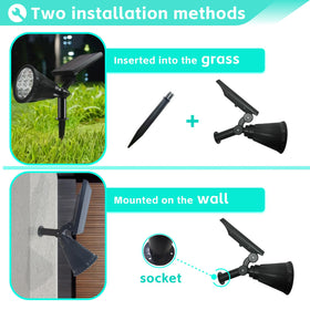 Sunklly auto on/off solar spotlight activates at dusk