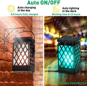 Sunklly Solar Lanterns IP65 waterproof design for all weather
