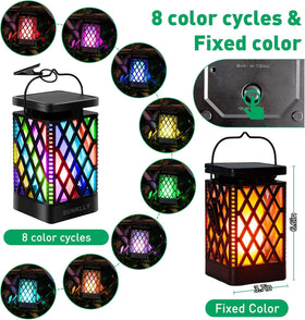 Sunklly Solar Lanterns hanging outdoors with easy setup