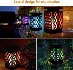 Sunklly Solar Lanterns two-pack arrangement for versatile decor