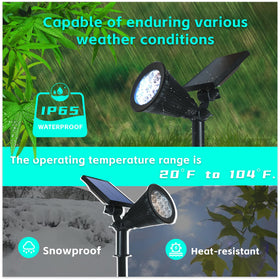 Sunklly 2-in-1 light fits ground stake and wall mounting