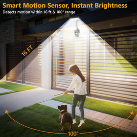 Sunlight Encounter 92-LED array provides broad, bright illumination