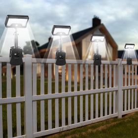 Sunlight Encounter clip-on base for quick fence mounting with bright output