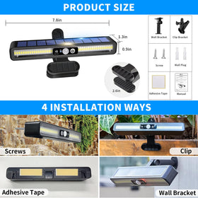Sunlight Encounter clip-on solar motion light 120° adjustable for optimal sun exposure