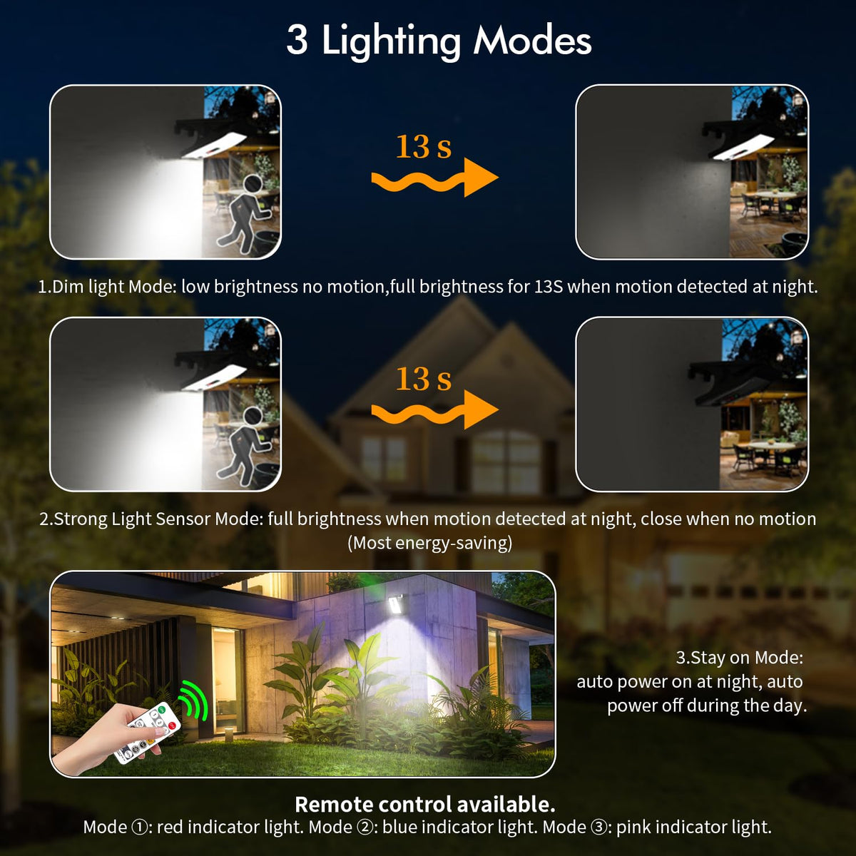 Sunlight Encounter clip-on solar motion light covers up to 26 feet for entrances.