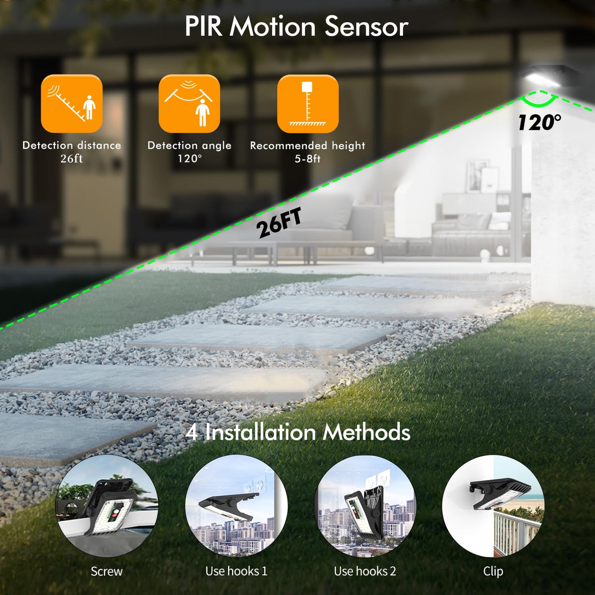 Sunlight Encounter IP64 durable light withstands rain and wind.