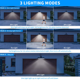 Sunlight Encounter clip-on solar motion light on-fence illuminates pathways