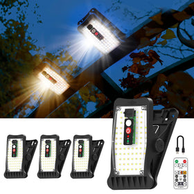Sunlight Encounter clip-on solar motion light outdoors provides bright, motion-activated illumination.