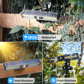 Sunlight Encounter clip-on solar motion light two-pack with accessories