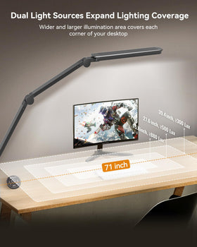 SUNLINKCO LED Desk Lamp remote control enables easy dimming and mode selection